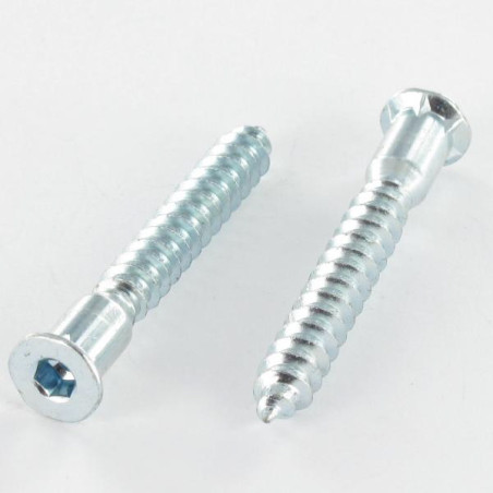 1 x Tornillo autotaladrante confirmat cabeza fresada/testa svasat hexagonal hueco 6.3X50 rosca chapa dentado Acero cincado