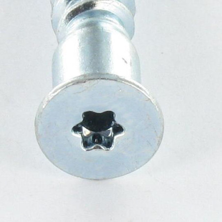 1 x Tornillo autotaladrante confirmat cabeza fresada/testa svasat TORX 7X50 SS dentado Acero cincado blanco TORX T20