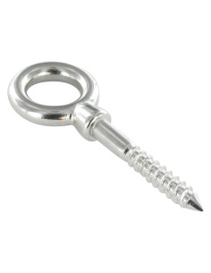 Tornillo de ojo madera ojo 6X80 ojo 14 Inoxidable A4