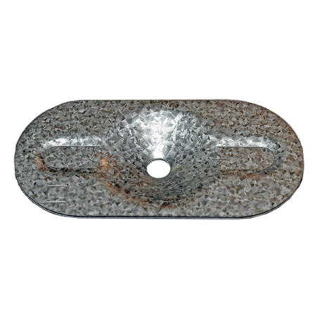 1 x Arandela OVAL Fijación AISLANTE 82X405.5X1 Acero cincado blanco