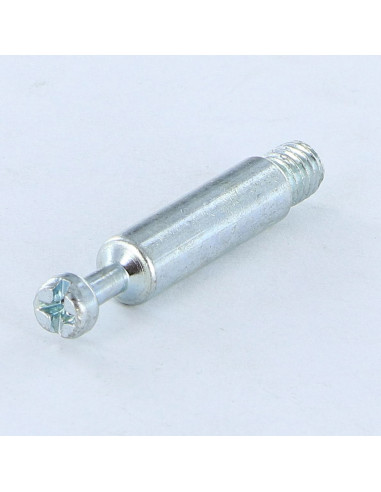 1 x Espigas metales 7X42 M6 Acero cincado blanco