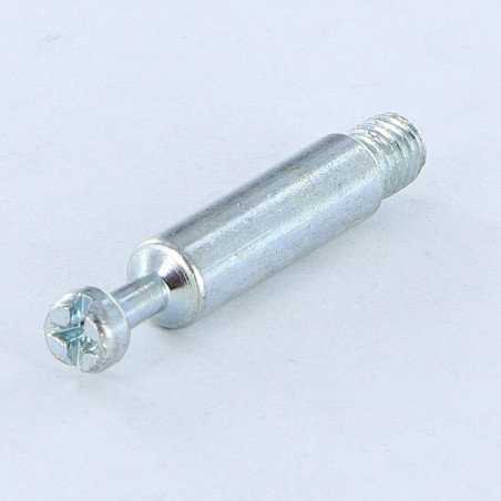 1 x Espigas metales 7X42 M6 Acero cincado blanco