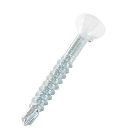 1 x Tornillo madera aglomerado medium cabeza fresada/testa svasat dentado TORX T20 4X35 roscado en 24 Acero cincado blanco