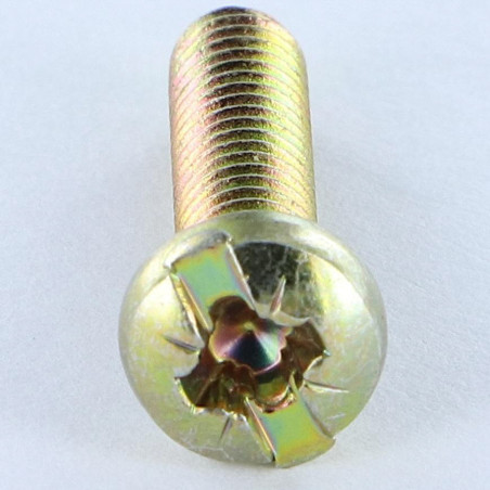 1 x Tornillo metales cabeza cilíndrica abombada Pozi ranura M4X16 diámetro de cabeza: 7 Bicromato