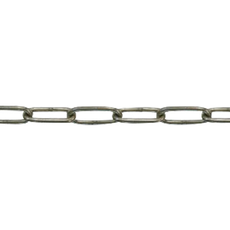 1 x M Cadena con CORREO largo diámetro 4 Inoxidable A4 (vendido por metro)