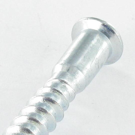 1 x Tornillo autotaladrante confirmat cabeza fresada/testa svasat Pozi PZ5 7X50 SS dentado Acero cincado blanco