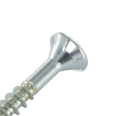 1 x Tornillos medium cabeza fresada/testa svasat dentado TORX T20 4X35 roscado en 24 Acero cincado blanco