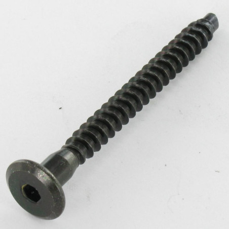 1 x Tornillo autotaladrante confirmat cabeza redonda ancha hexagonal hueco 7X50 Acero cincado negro