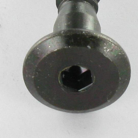 1 x Tornillo autotaladrante confirmat cabeza redonda ancha hexagonal hueco 7X50 Acero cincado negro