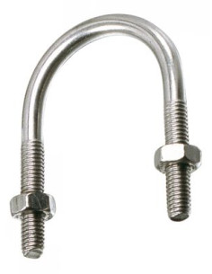 Estribo Inoxidable A2 fondo redondo con Tubo para 140...