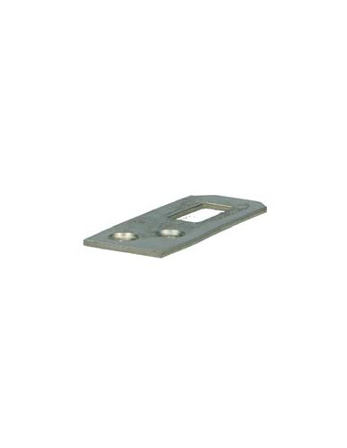 1 x Placa puerta ABRIGO Acero cincado blanco 20X30