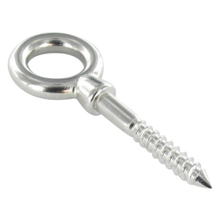 1 x Tornillo de ojo madera ojo 8X80 ojo 18 Inoxidable A4