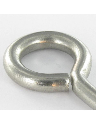 1 x Tornillo de ojo madera 4X30 roscado en 18...