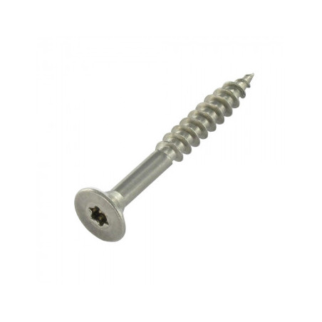 1 x Tornillo madera aglomerado cabeza fresada/testa svasat 3x30 roscado total TORX T10 Inoxidable A4 microtornillo