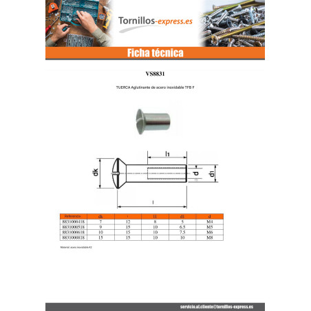 1 x Tornillo VENTANA cabeza fresada abombada ranura M4X8 5X12 diámetro de cabeza: 7 Inoxidable A2