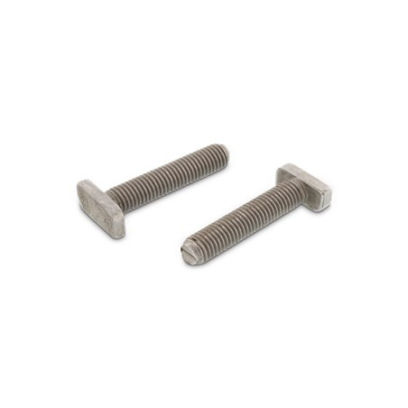 1 x Tornillo metales cabeza martillo 10X10X4.5 M10X20 Inoxidable A4 para 28/15 perfiles