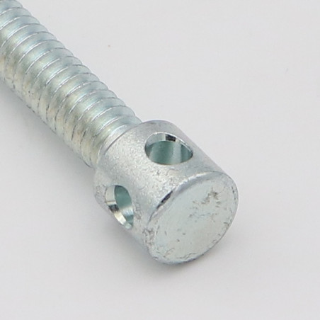 1 x Tornillo de ensamblaje lit Acero cincado blanco M7X50 cabeza 4TRO