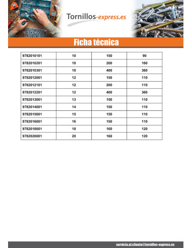 1 x Broca para hormigón 6X150