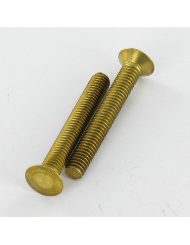1 x Tornillo metales Latón cabeza fresada/testa...