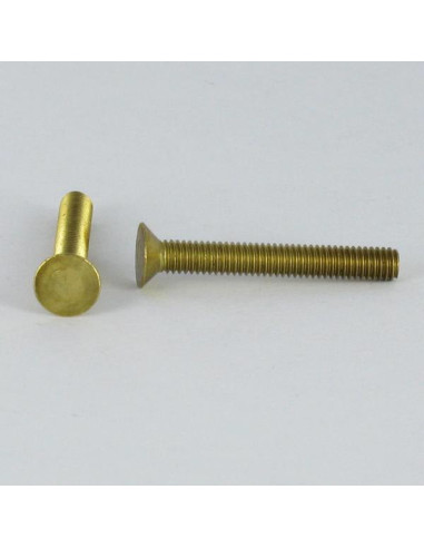 1 x Tornillo metales Latón cabeza fresada/testa...