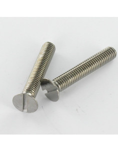 Tornillo metales Latón niquelado cabeza fresada/testa...