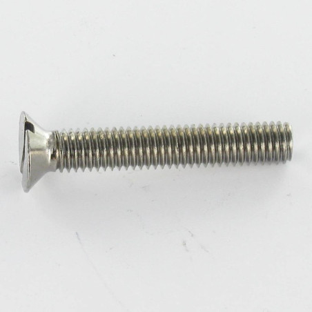 1 x Tornillo metales Latón niquelado cabeza fresada/testa svasat ranura M4X50