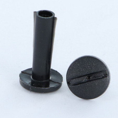 1 x Tornillo encuadernador M6X85 diámetro Tubo 8 nylon nero 2 piezas macho hembra