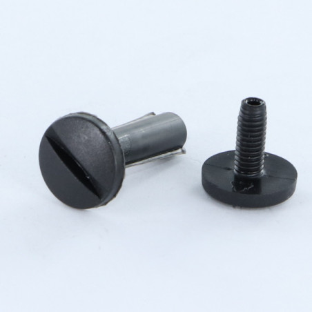 1 x Tornillo encuadernador M6X75 diámetro Tubo 8 nylon nero 2 piezas macho hembra