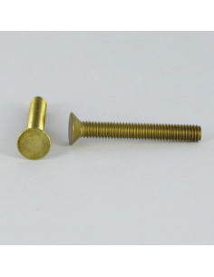 Tornillo metales Latón cabeza fresada/testa svasat sin...