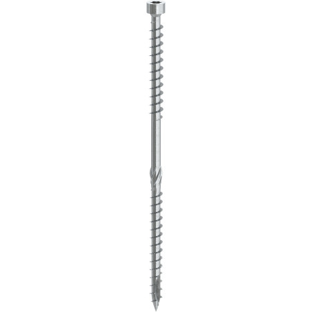 1 x Tornillos de sujeción cabeza cilíndrica doble rosca TORX T40 8X302 Acero cincado blanco