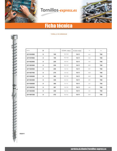 1 x Tornillos de sujeción cabeza cilíndrica...