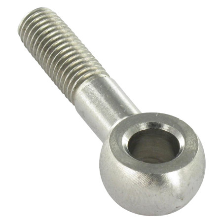 1 x Tornillo metales con ojo M16X200 roscado en 44 Acero cincado blanco