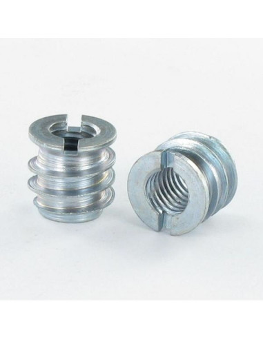 1 x INSERTO ROSCADO PARA MADERA Acero bruto M7...