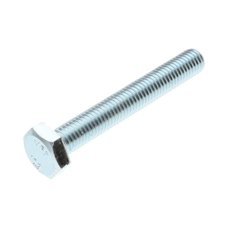 1 x Tornillo metales cabeza hexagonal M10X90 clase 10.9 Acero cincado blanco