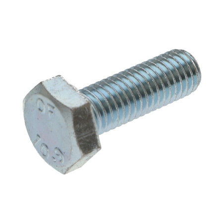 1 x Tornillo metales cabeza hexagonal M14X50 clase 10.9 Acero cincado blanco