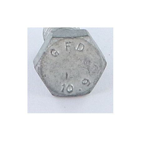 1 x Tornillo metales cabeza hexagonal M14X40 clase 10.9 Acero bruto GEOMET 500A