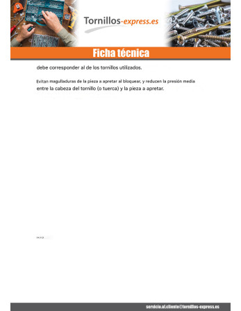1 x Arandela plano M10X36X2 LL ACIGEOM500A