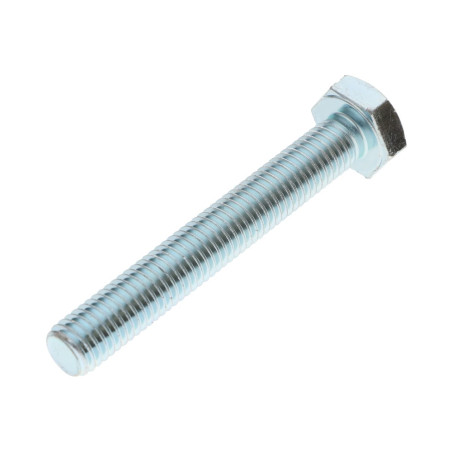 1 x Tornillo metales cabeza hexagonal M16X75 clase 10.9 Acero cincado blanco