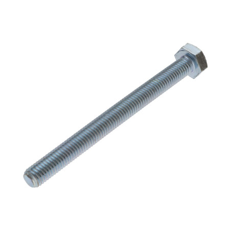 1 x Tornillo metales cabeza hexagonal M14X110 clase 10.9 Acero cincado blanco