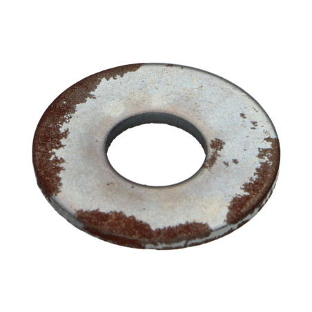 1 x Arandela plano M10X27X2 L Acero cincado blanco OXIDADO