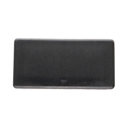 1 x Tapón rectangular para tubo 80X40 Spessore lamiera del tubo 1 con 3 polietileno negro