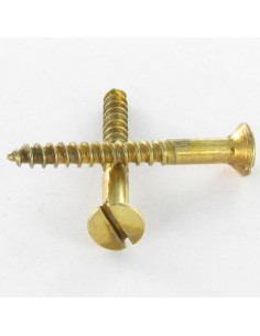 Tornillo madera cabeza fresada/testa svasat ranura 2.5X10...