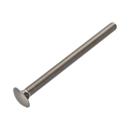 1 x Tornillo metales Cabeza redonda cuello cuadrado Inoxidable A4 M8X120 roscado total