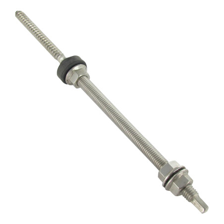 1 x Tornillos para paneles solares SW7 10X160 Inoxidable A2
