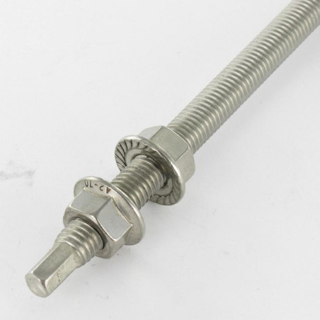 1 x Tornillos para paneles solares SW7 10X160 Inoxidable A2