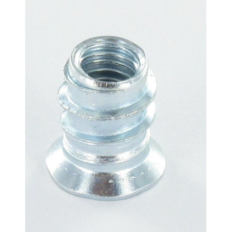 1 x Tuerca llave de 6 M6 12X13 Acero cincado blanco