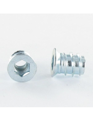 1 x Tuerca llave de 6 M6 12X24 Acero cincado...
