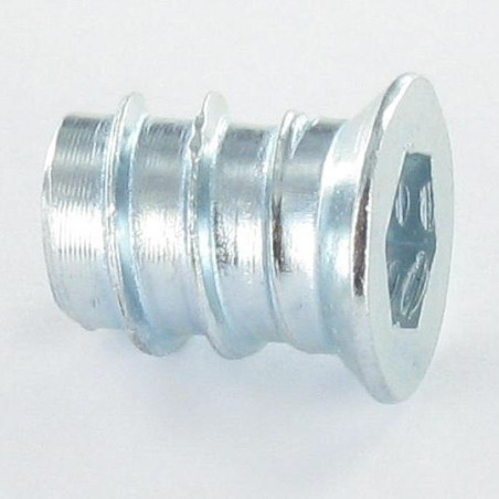1 x Tuerca llave de 6 M6 12X13 Acero cincado blanco