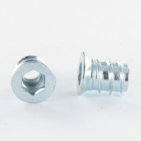 1 x Tuerca llave de 8 M8 14X24 Acero cincado blanco 312 "METRO"