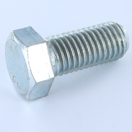 1 x Tornillo metales cabeza hexagonal M14X40 Clase 6.8 Acero cincado blanco